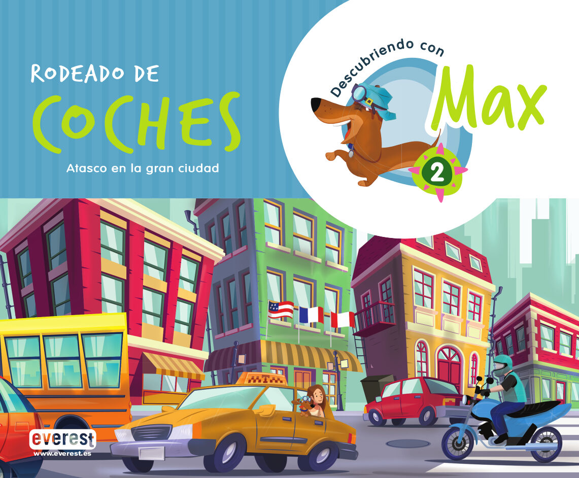Portada del Libro Descubriendo Con Max 2. Rodeado De Coches. Libro Del Alumno de Equipo Descubriendo Con Max - 9788428344289