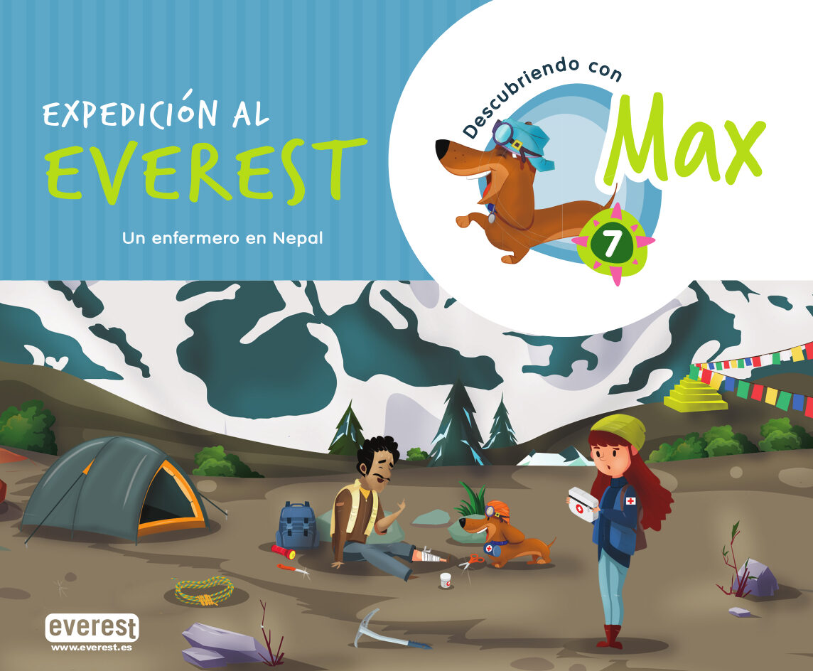 Portada del Libro Descubriendo Con Max 7. Expedición Al Everest. Libro Del Alumno de Equipo Descubriendo Con Max - 9788428344258