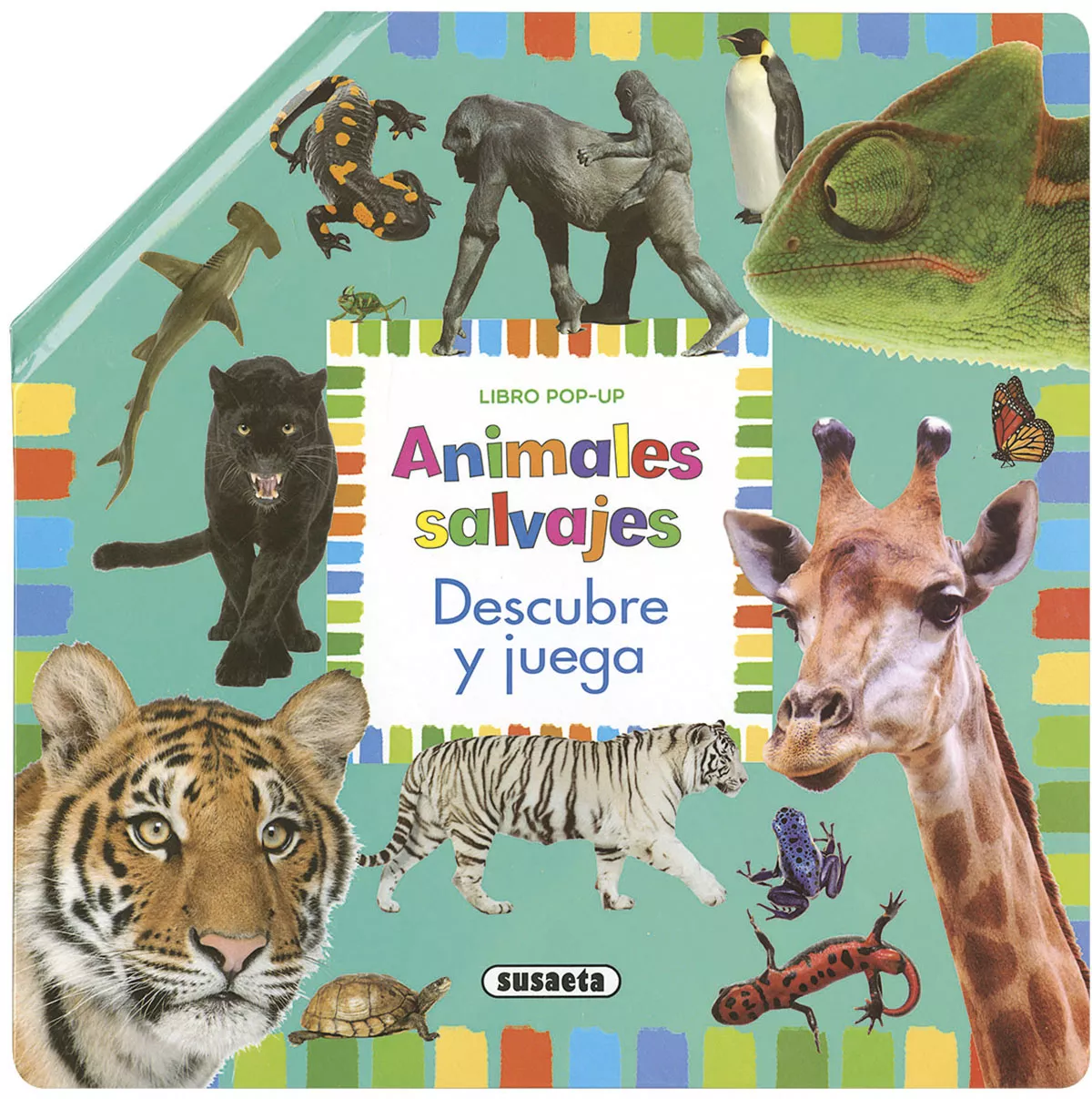 Portada del Libro Descubre Y Juega:Animales Salvajes de Estelle Talavera - 9788467762785