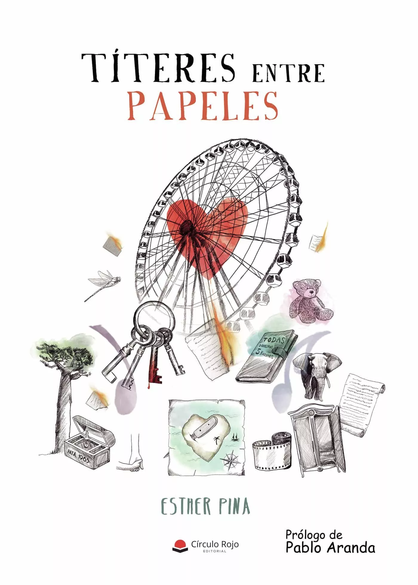 Portada del Libro Títeres Entre Papeles de Esther Pina - 9788413383385