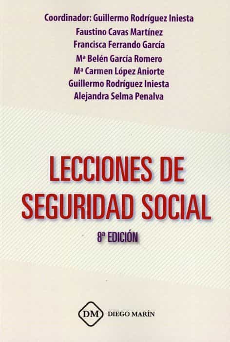 Portada del Libro Lecciones De Seguridad Social 2020 de Faustino Cavas Martinez - 9788418009150