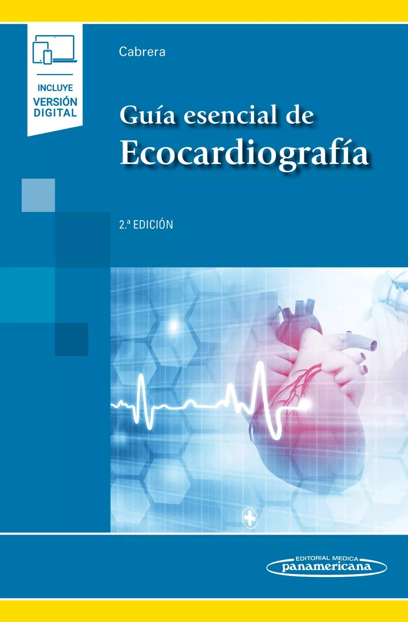 Portada del Libro Guía Esencial Ecocardiografía 2Ed+E de Fernando Cabrera Bueno - 9788491103578
