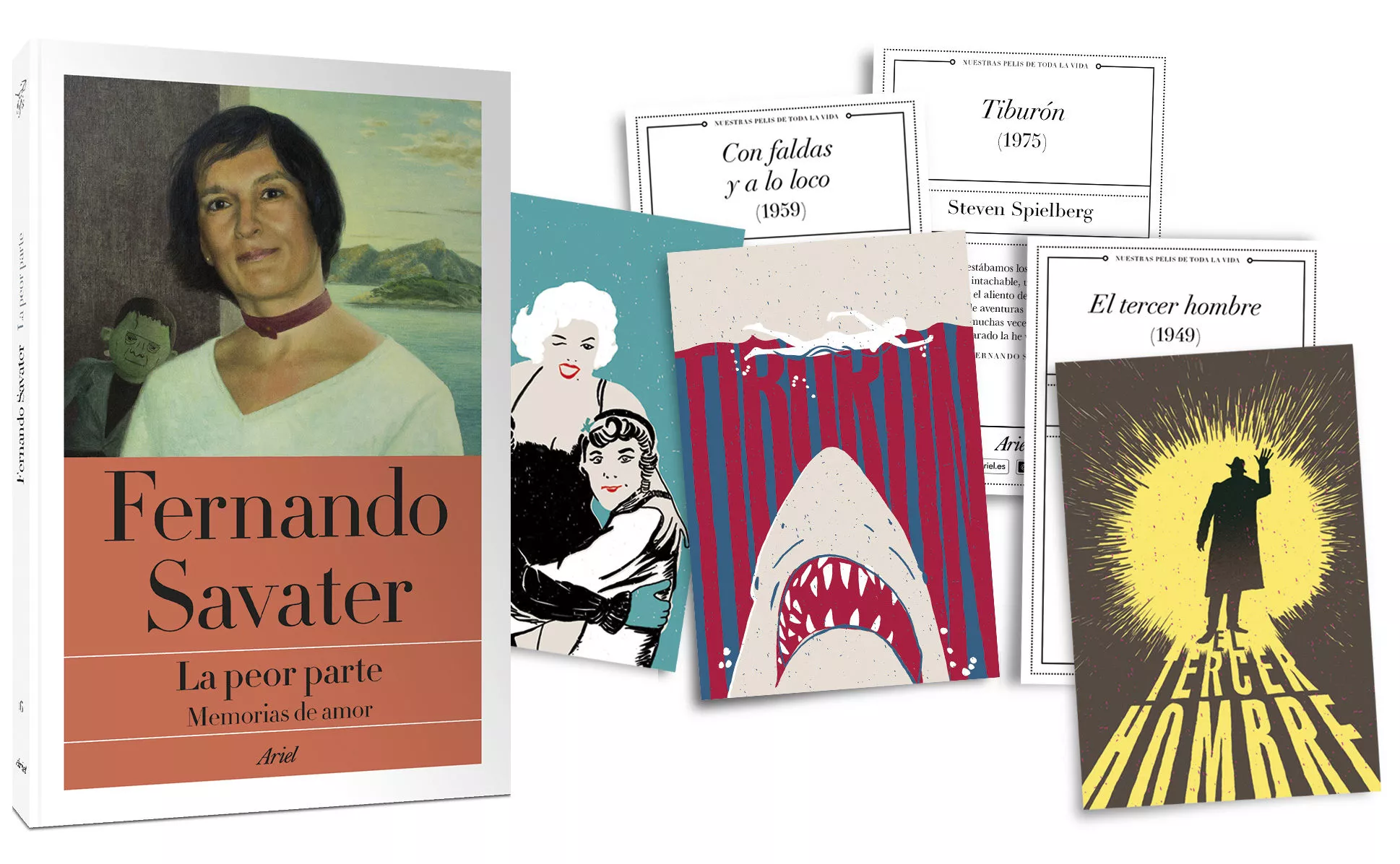 Portada del Libro Pack Cdl La Peor Parte + Postales Cine de Fernando Savater - 8432715117414