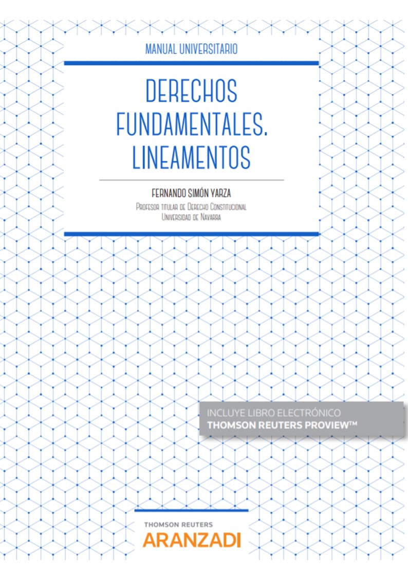 Portada del Libro Jurisdicción Constitucional Y Derechos Fundamentales. Lineamentos de Fernando Simon Yarza - 9788413451527