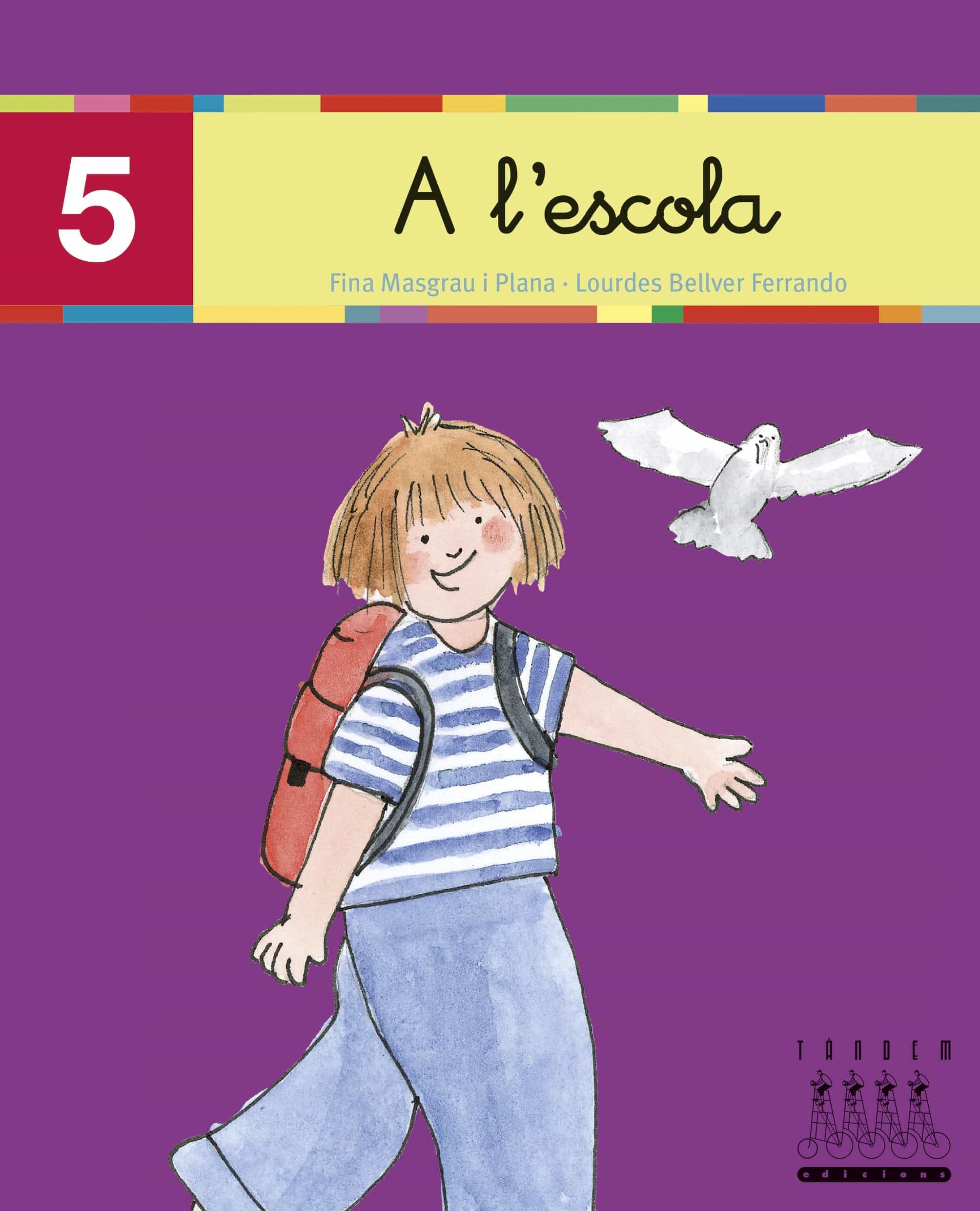 Portada del Libro Xino Xano 5: A Lescola (Cursiva) de Fina Masgrau I Plana - 9788481316803