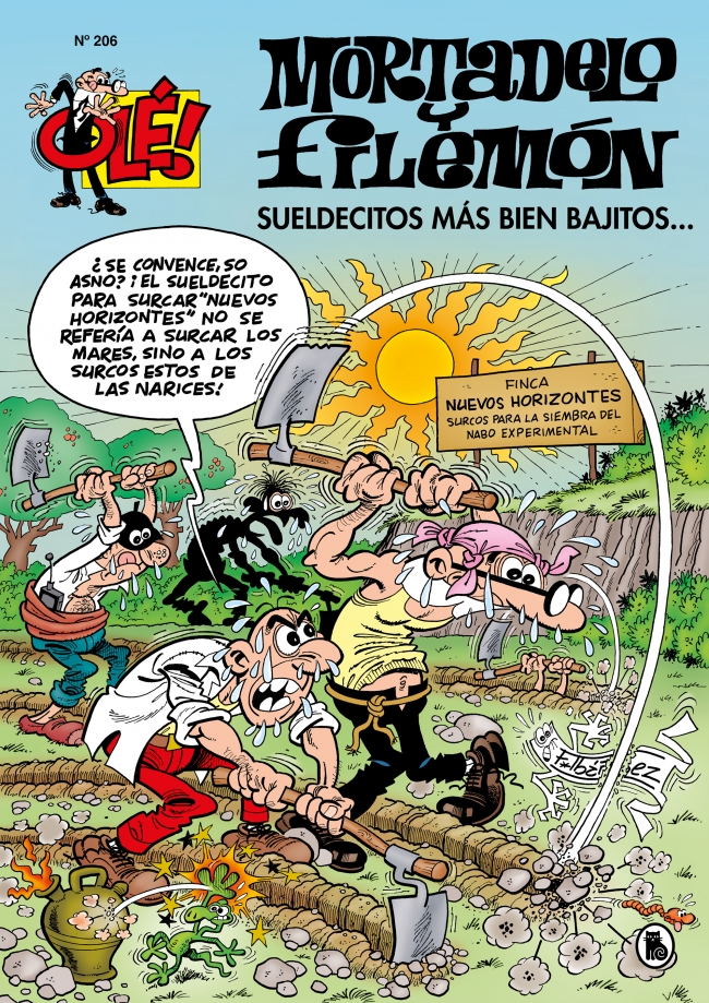 Portada del Libro Sueldecitos Mas Bien Bajitos (Ole! Mortadelo 206) de Francisco Ibañez - 9788402424747
