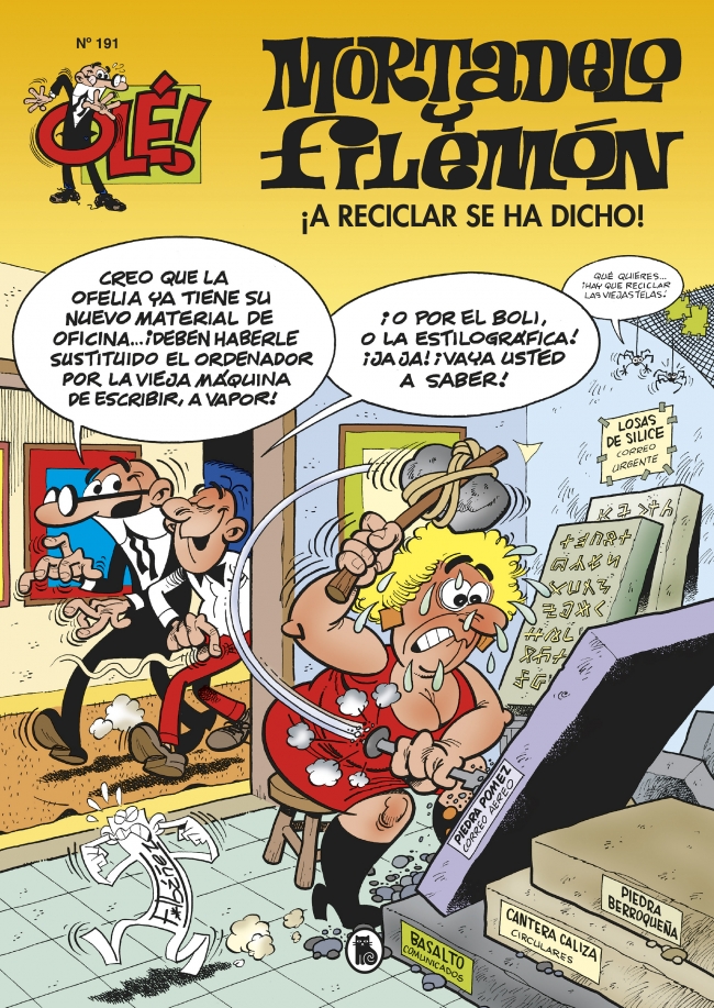 Portada del Libro ¡A Reciclar Se Ha Dicho! (Ole! Mortadelo 191) de Francisco Ibañez - 9788402424761