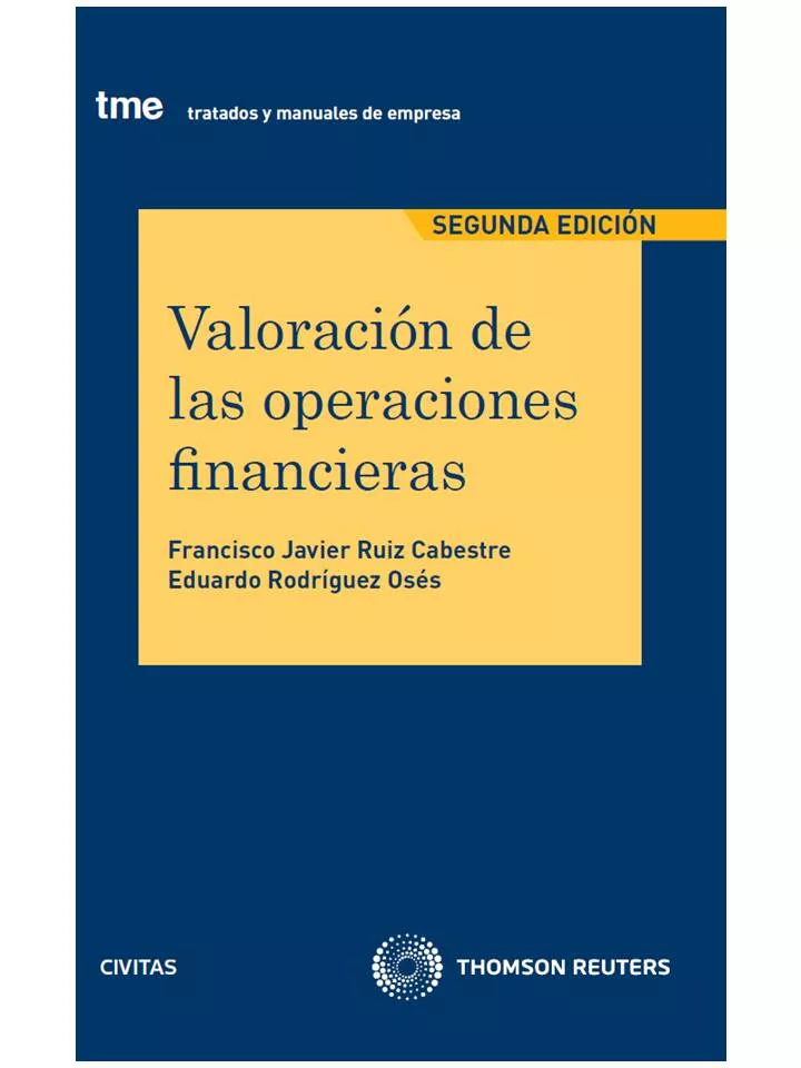 Portada del Libro Valoracion De Las Operaciones Financieras (2ª Ed.) de Francisco Javier Ruiz Cabestre - 9788447024131