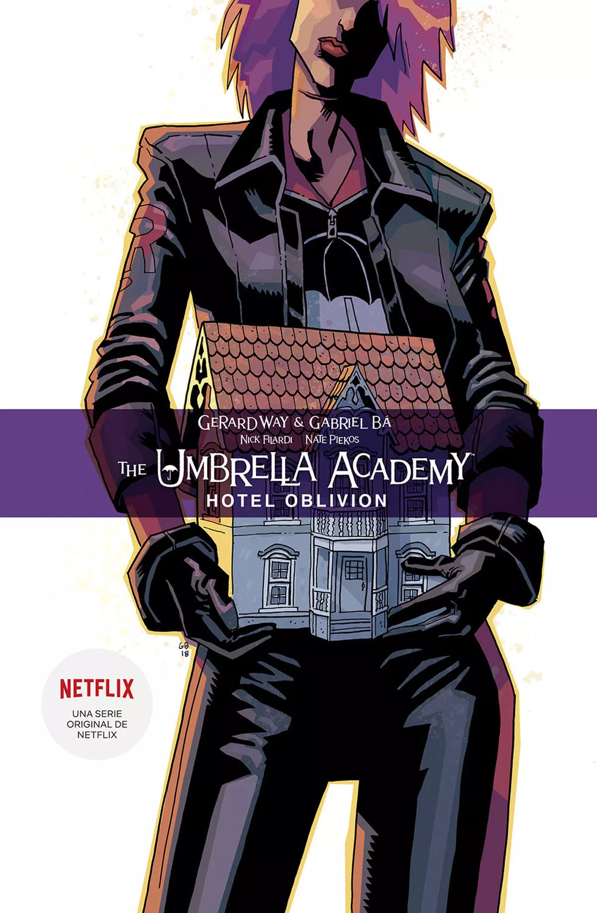 Portada del Libro The Umbrella Academy 3: Hotel Oblivion (Ed. Rustica) de Gabriel Ba - 9788467938685