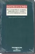 Portada del Libro Instrucciones De Los Modelos Normal Simplificado Y Basico De Con Tabil de Gabriel Casado Ollero - 9788497676472