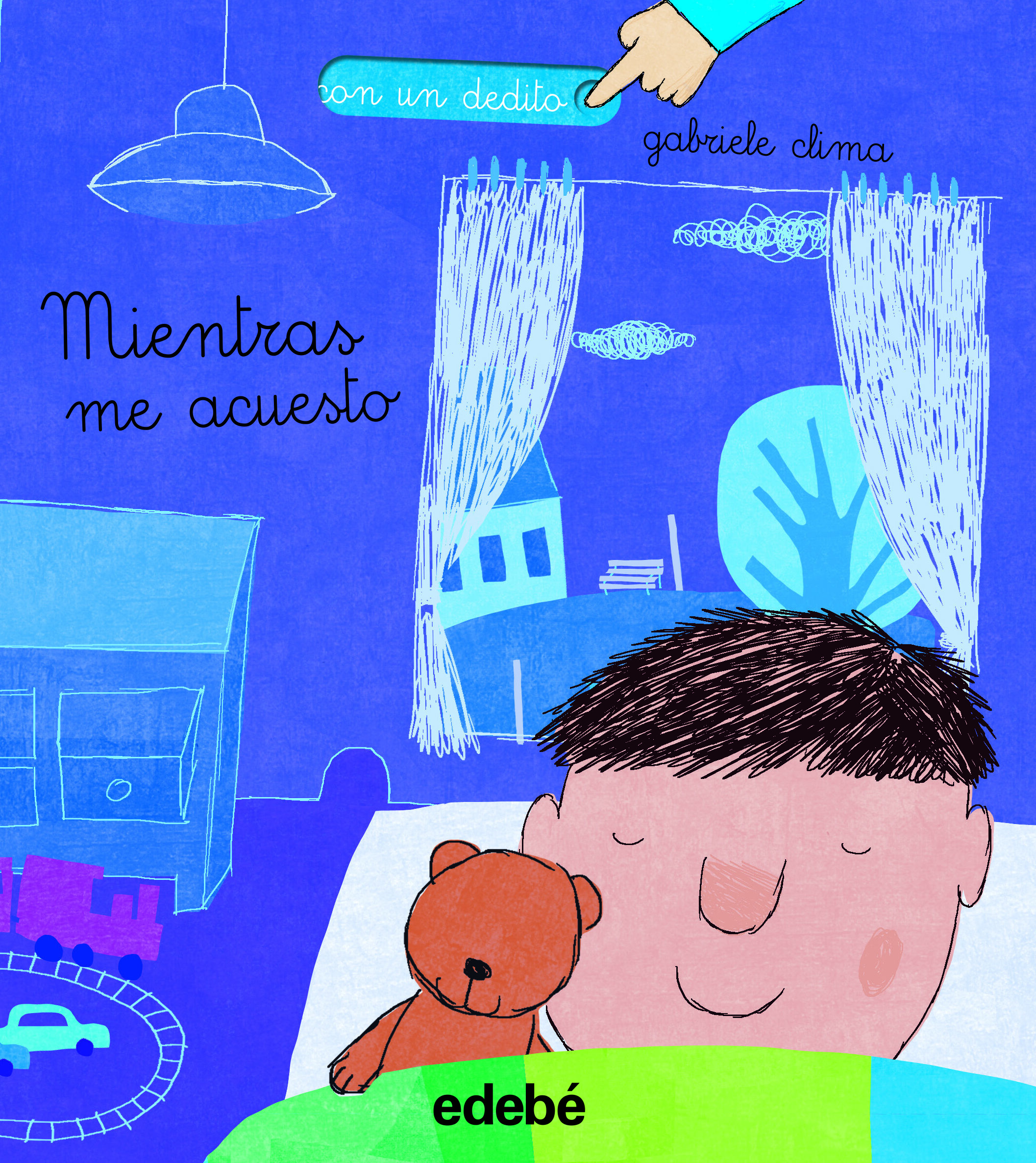 Portada del Libro Con El Dedito : Mientras Me Acuesto (Mayusculas) de Gabrielle Clima - 9788468346502