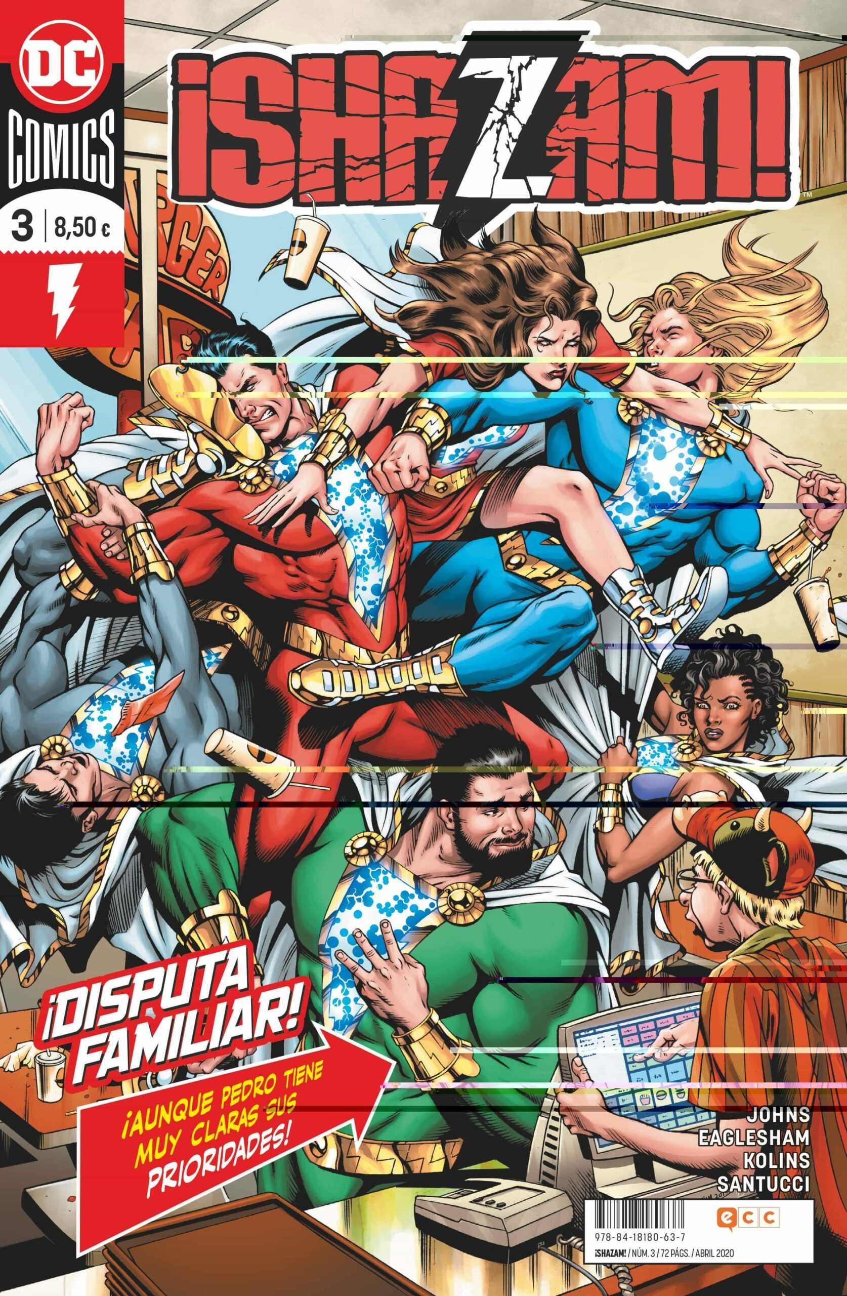 Portada del Libro ¡Shazam! Nº 03 de Geoff Johns - 9788418180637