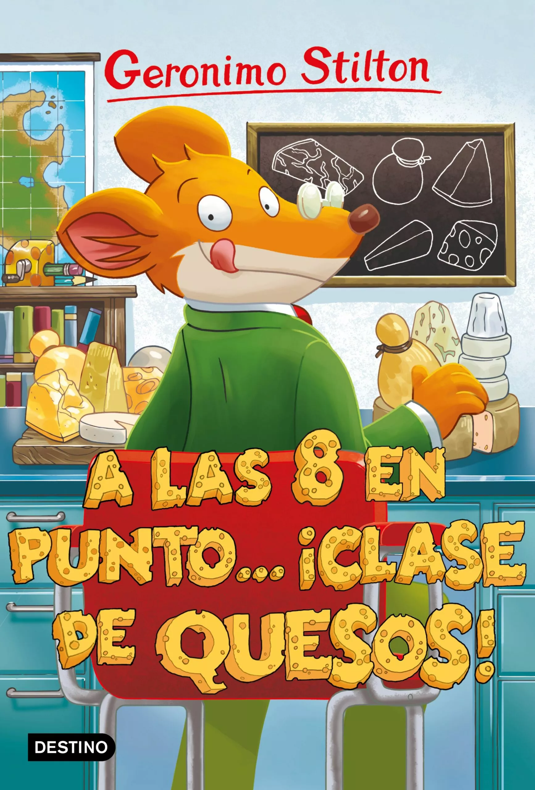 Portada del Libro Gs 54: A Las Ocho En Punto... ¡Clase De Quesos! de Geronimo Stilton - 9788408212867