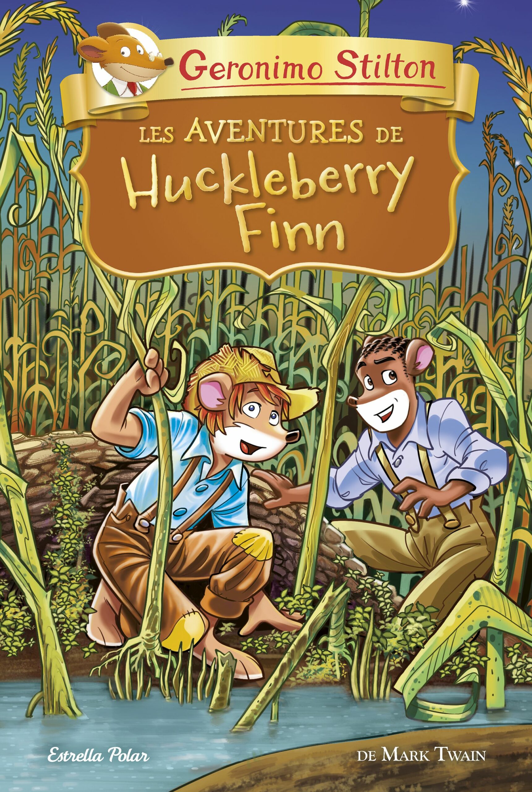 Portada del Libro Les Aventures De Huckleberry Finn de Geronimo Stilton - 9788418134678