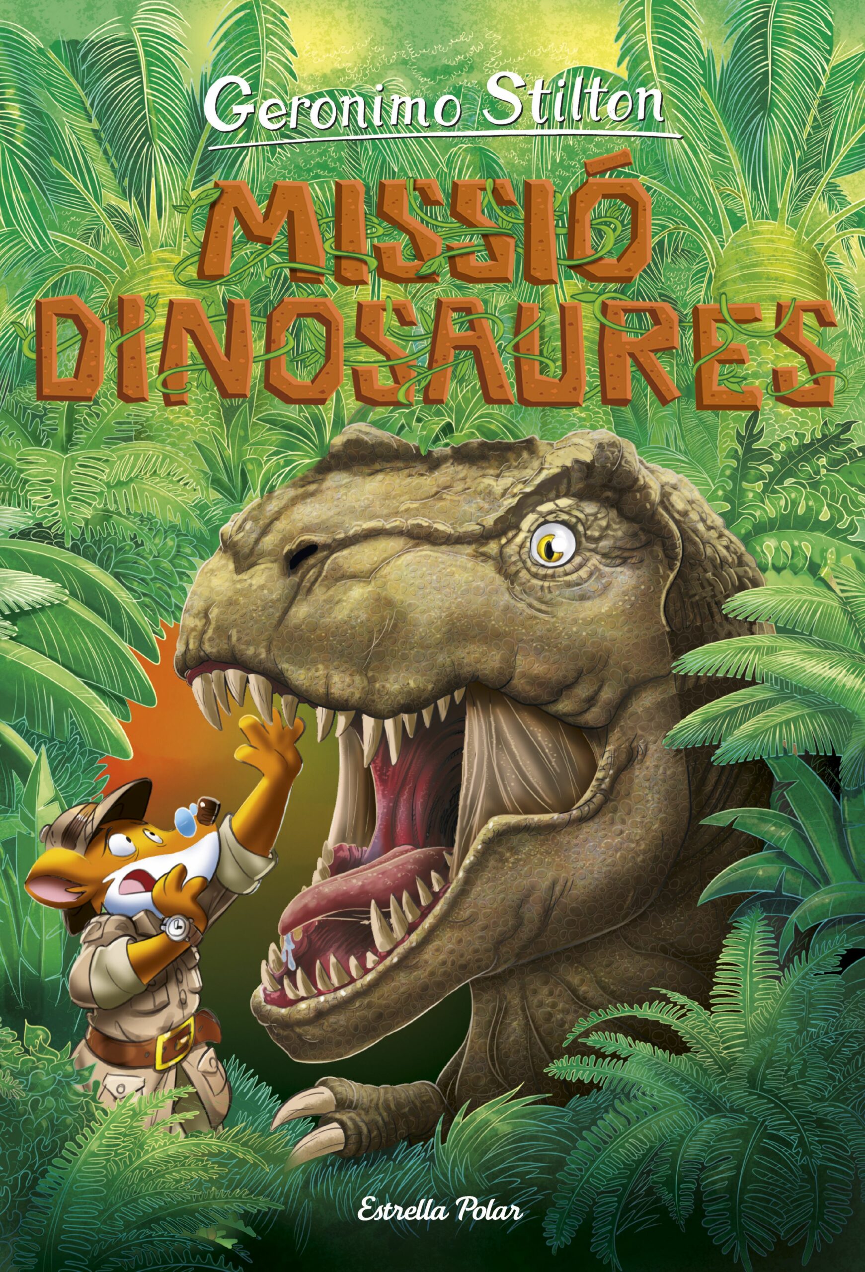 Portada del Libro Viatge En El Temps 11. Missió Dinosaures de Geronimo Stilton - 9788418134838