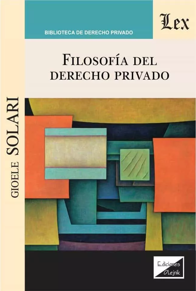 Portada del Libro Filosofia Del Derecho Privado de Gioele Solari - 9789563925609