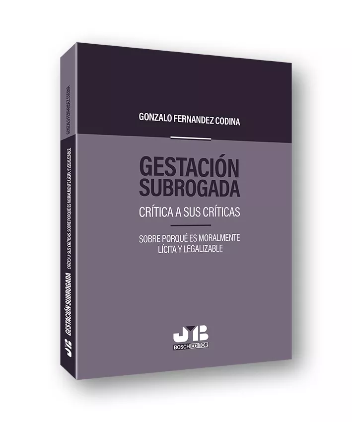 Portada del Libro Gestación Subrogada de Gonzalo Fernandez Codina - 9788412115895