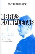 Portada del Libro Obras Completas de Gottfried Benn - 9788496458260