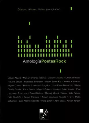 Portada del Libro Antologia Poetas Rock de Gustavo Alvarez Nuñez - 9789508890580