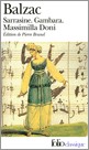 Portada del Libro Sarrasine; Gambara; Massimilla Doni de Honore De Balzac - 9782070344857