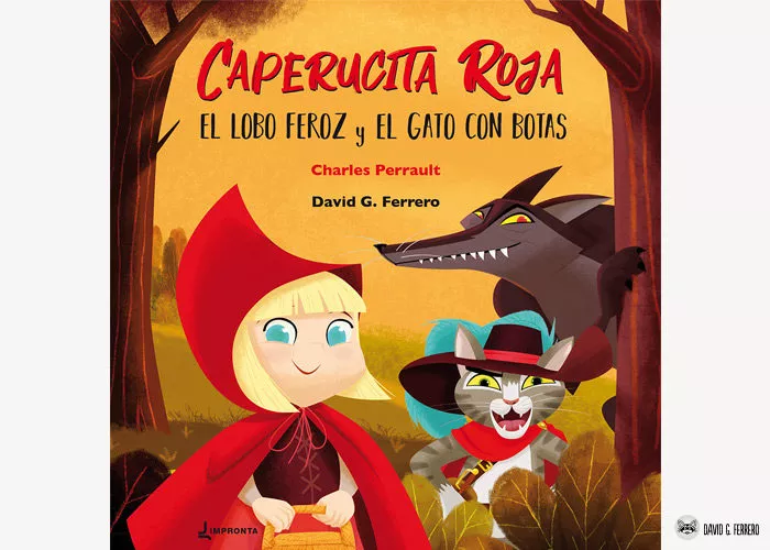 Portada del Libro Caperucita Roja El Lobo Feroz Y El Gato Con Botas de Irene Riera - 9788412060935
