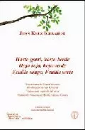 Portada del Libro Hosto Gorri Hosto Berde = Hoja Roja Hoja Verde = Feuille Rouge Feuille de J.K. Igerabide - 9788495855558