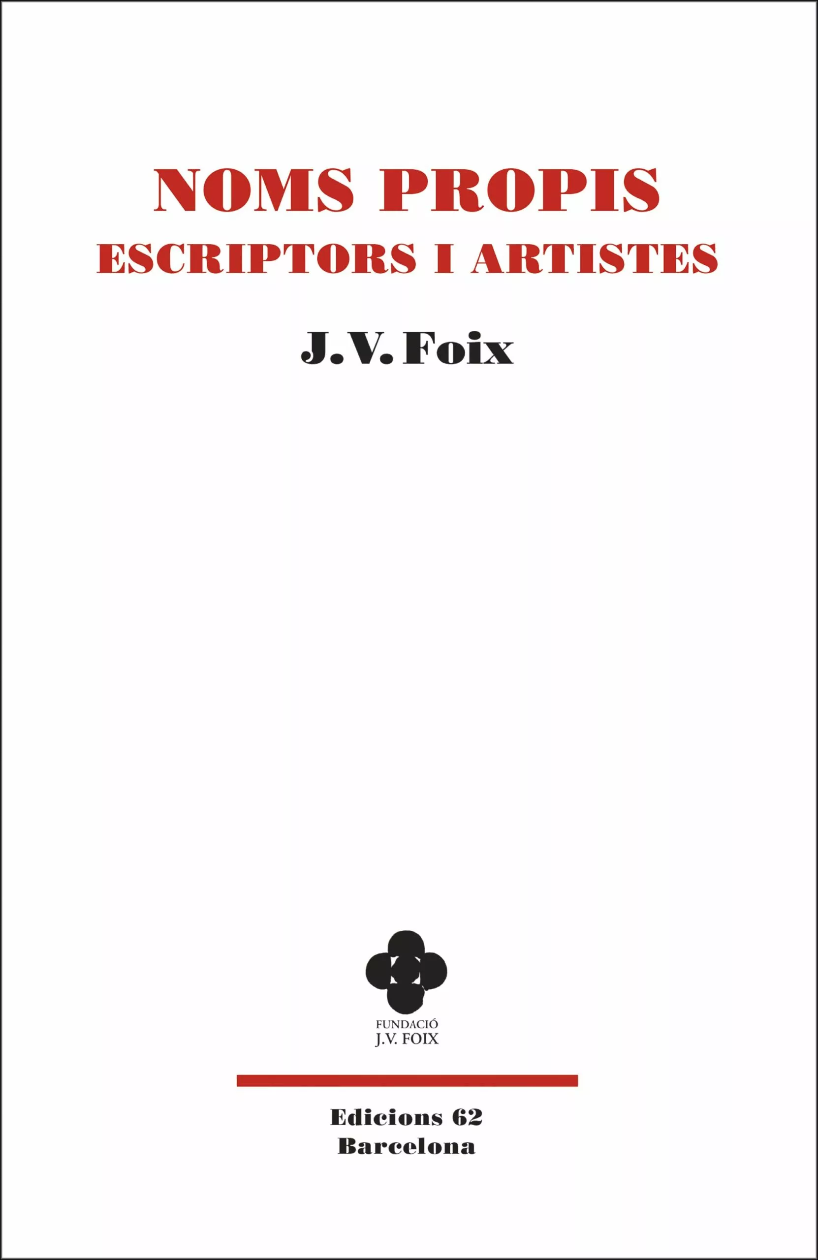 Portada del Libro Noms Propis de J.V. Foix - 9788429778229