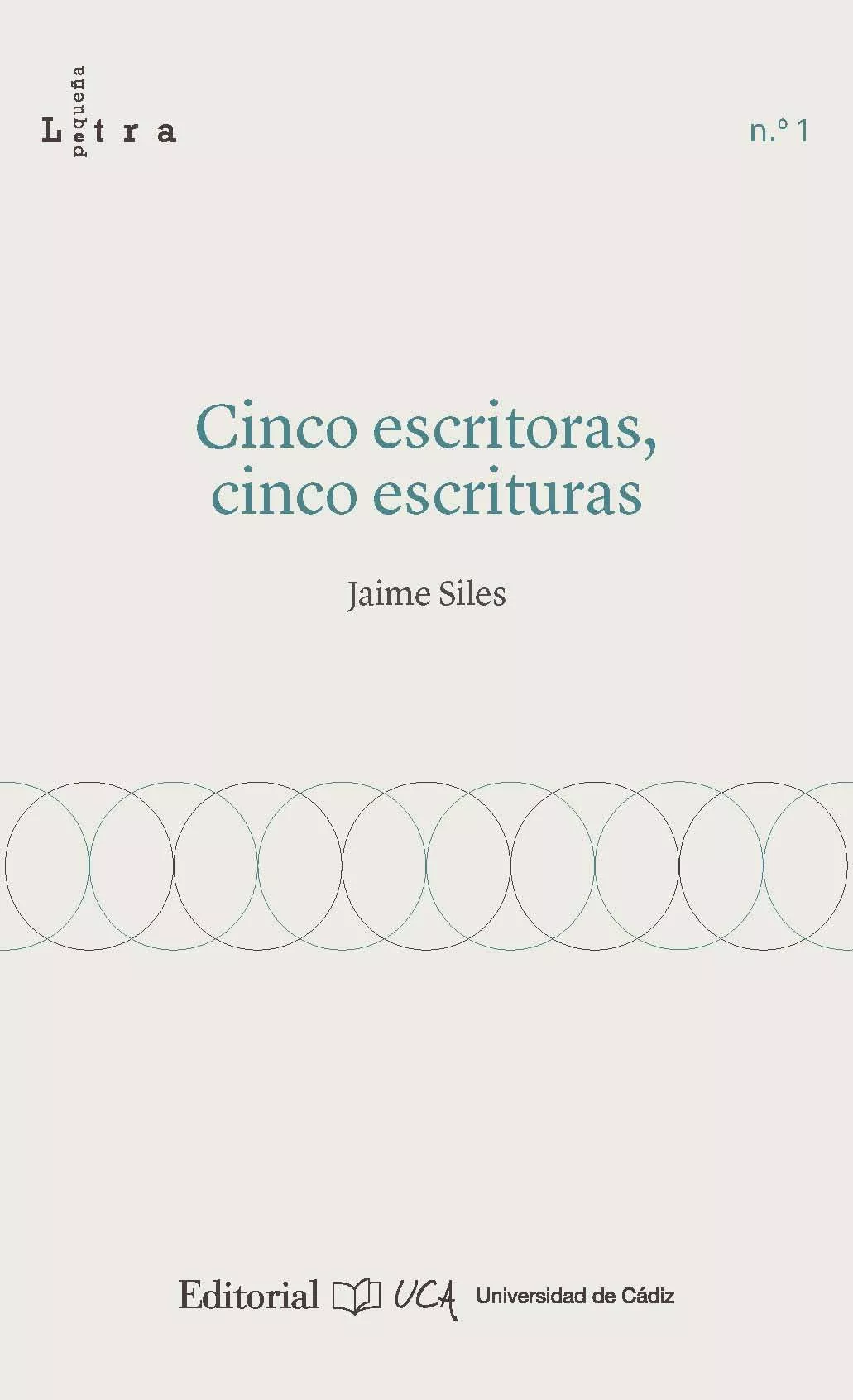 Portada del Libro Cinco Escritoras Cinco Escrituras de Jaime Siles Ruiz - 9788498287738