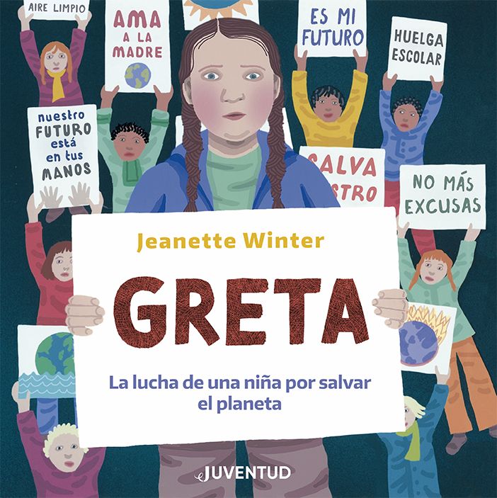 Portada del Libro Greta. La Lucha De Una Niña Por Salvar El Planeta de Jeanette Winter - 9788426146410