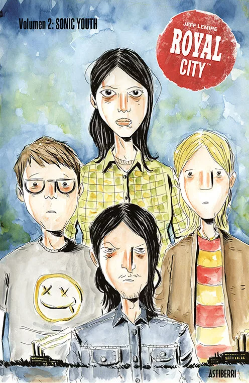 Portada del Libro Royal City 2: Sonic Youth de Jeff Lemire - 9788417575588