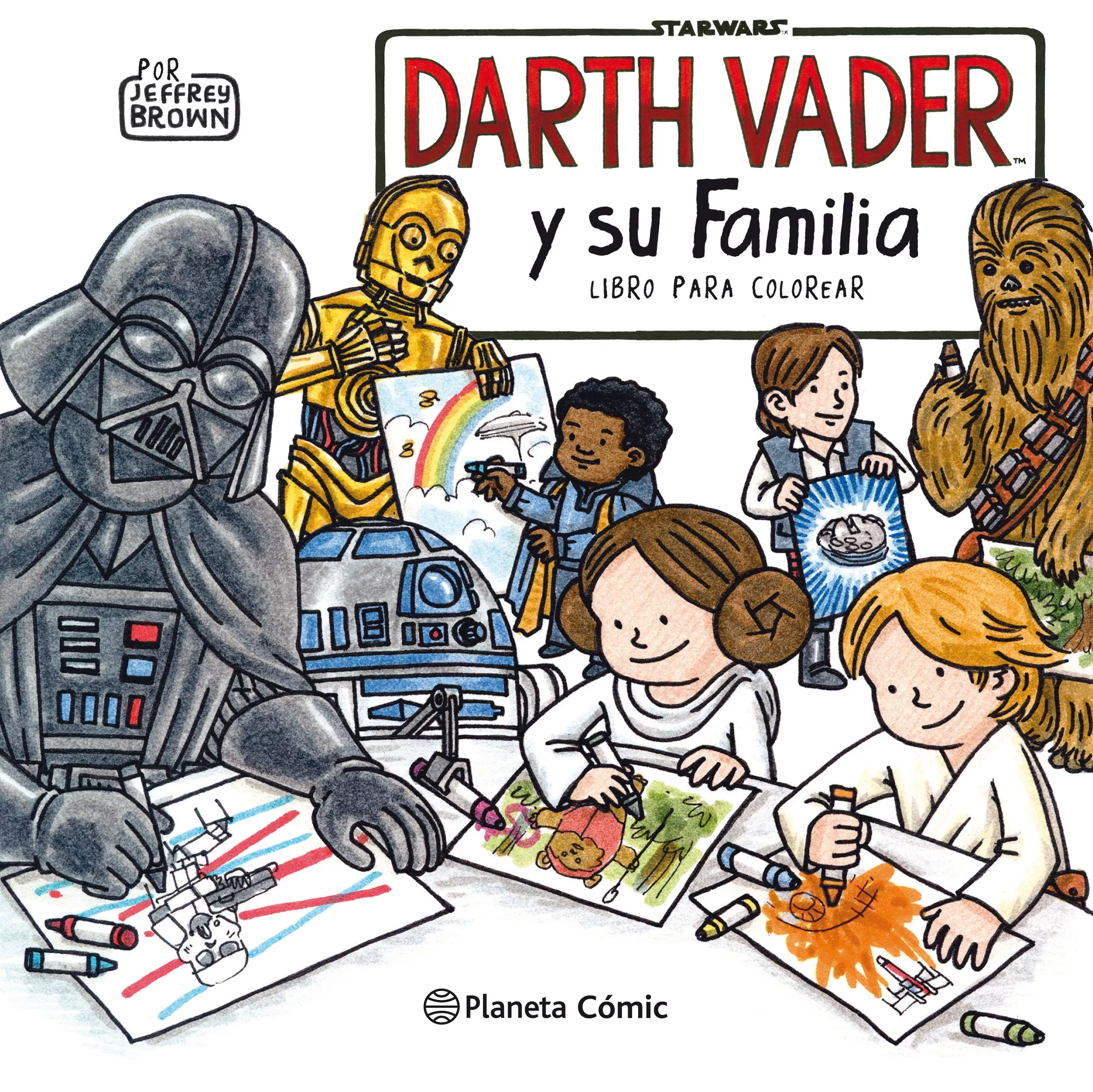 Portada del Libro Star Wars Darth Vader Y Su Familia Coloring Book de Jeffrey Brown - 9788491740216