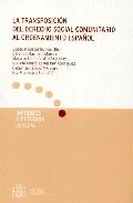 Portada del Libro La Transposicion Del Derecho Social Comunitario Al Ordenamiento E Spañ de Joaquin Garcia Murcia - 9788484171959