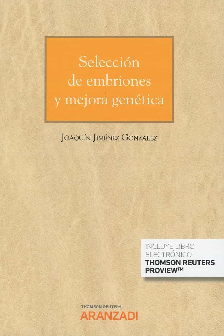 Portada del Libro Selección De Embriones Y Mejora Genética de Joaquin Jimenez Gonzalez - 9788413099057