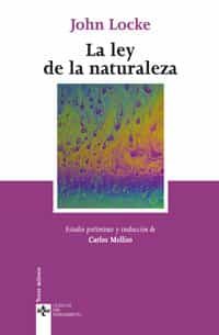 Portada del Libro La Ley De La Naturaleza de John Locke - 9788430945382