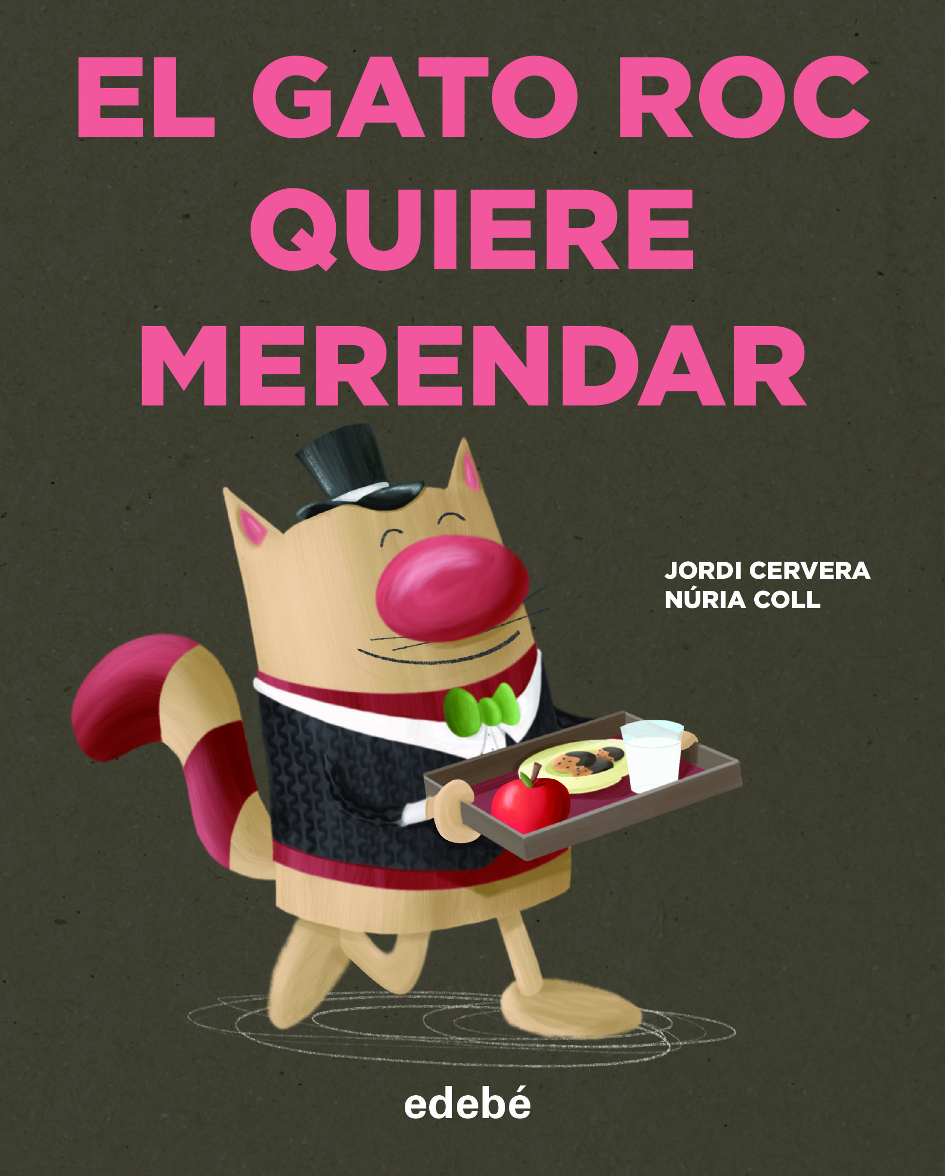 Portada del Libro El Gato Roc Quiere Merendar (Mayusculas) de Jordi Cervera - 9788468346755