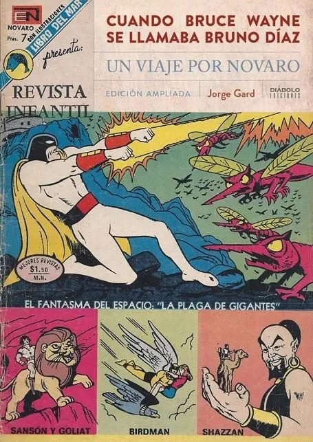 Portada del Libro Cuando Bruce Wayne Se Llamaba Bruno Díaz: Un Viaje Por Novaro (Nueva E de Jorge Gard - 9788412034967