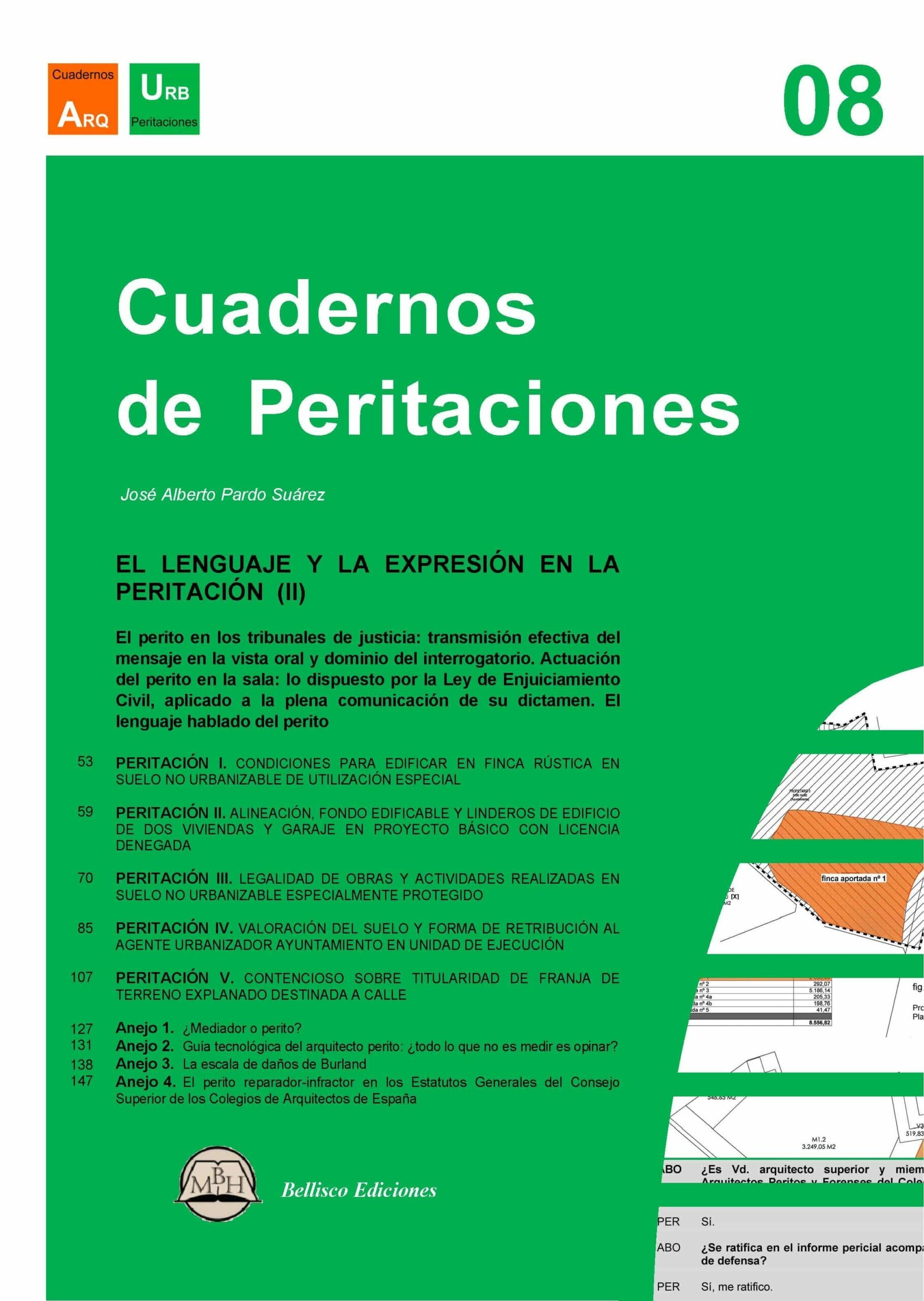 Portada del Libro Cuaderno De Peritaciones - Volumen 8: El Lenguaje Y La Expresion En La de Jose Alberto Pardo Suarez - 9788412150148