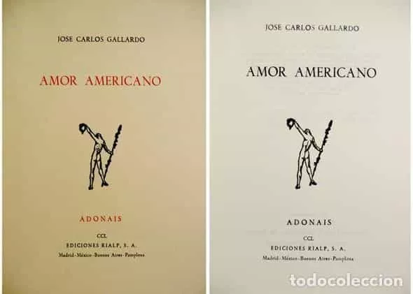 Portada del Libro Amor Americano de Jose Carlos Gallardo - 9788432115738