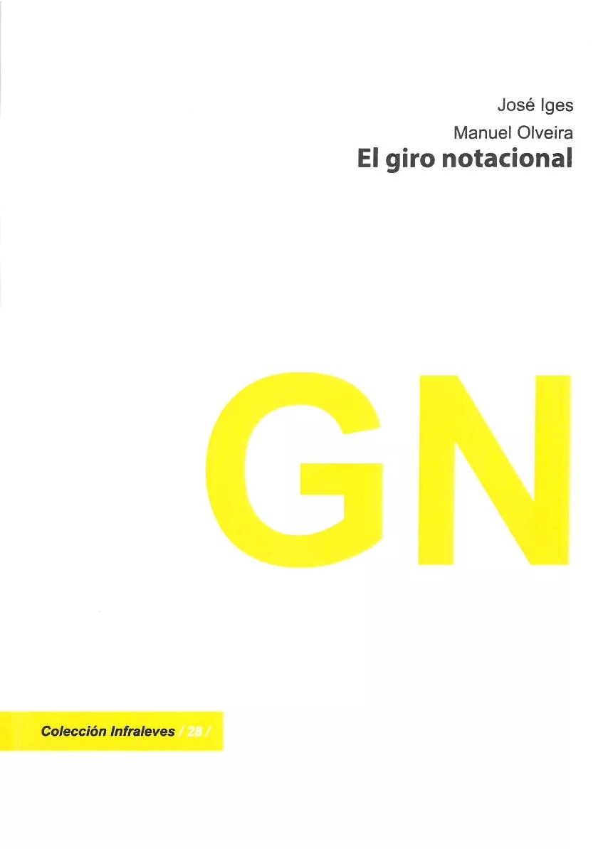 Portada del Libro El Giro Notacional de Jose Iges - 9788415556640