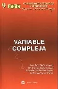 Portada del Libro Variable Compleja de Jose Luis Galan Garcia - 9788496486119