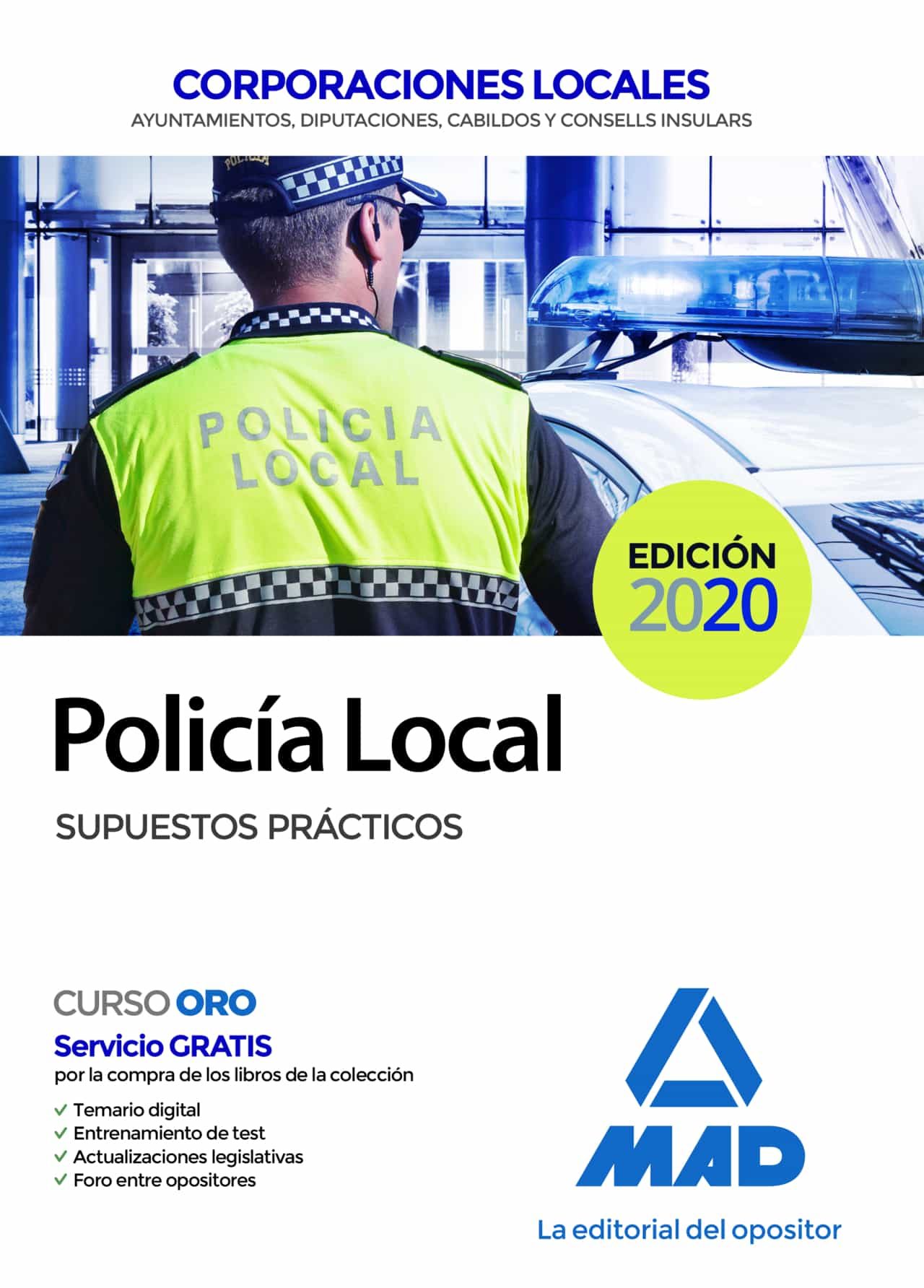 Portada del Libro Policia Local. Supuestos Practicos (Nacional Excepto Andalucía) de Jose Luis Lopez Alvarez - 9788414236604