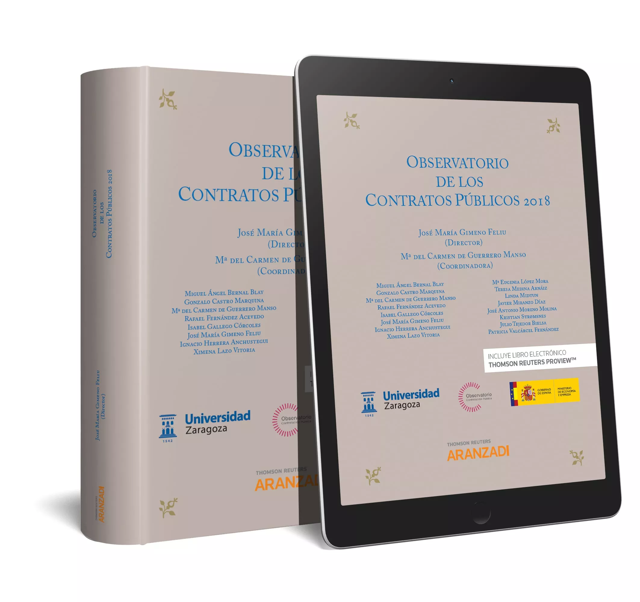 Portada del Libro Observatorio D Elos Contratos Públicos 2018 de Jose Maria Gimeno Feliu - 9788413099439