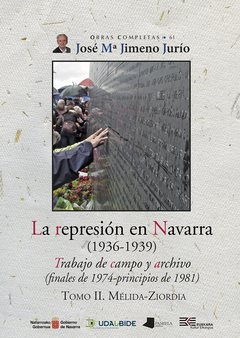 Portada del Libro La Represion En Navarra (1936-1939) Tomo Ii. Melida-Ziordia de Jose Maria Jimeno Jurio - 9788491721666