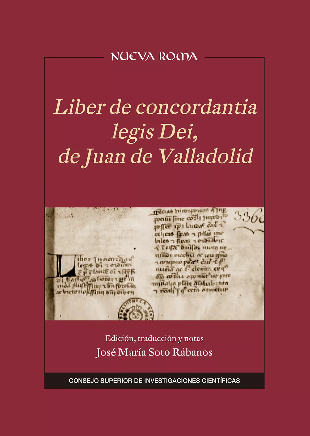 Portada del Libro Liber De Concordantia Legis Dei De Juan De Valladolid de Jose Maria Soto Rabanos - 9788400105020
