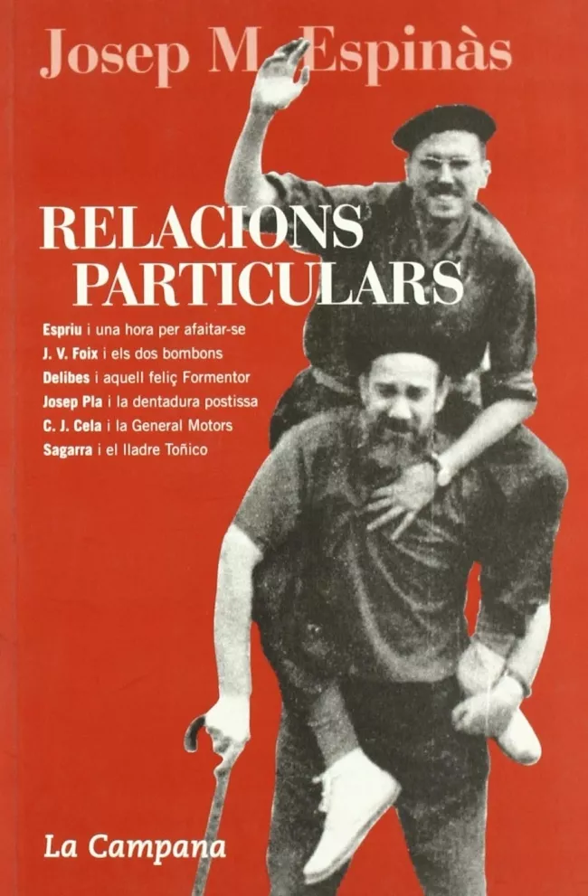 Portada del Libro Relacions Particulars de Josep Maria Espinas - 9788495616906
