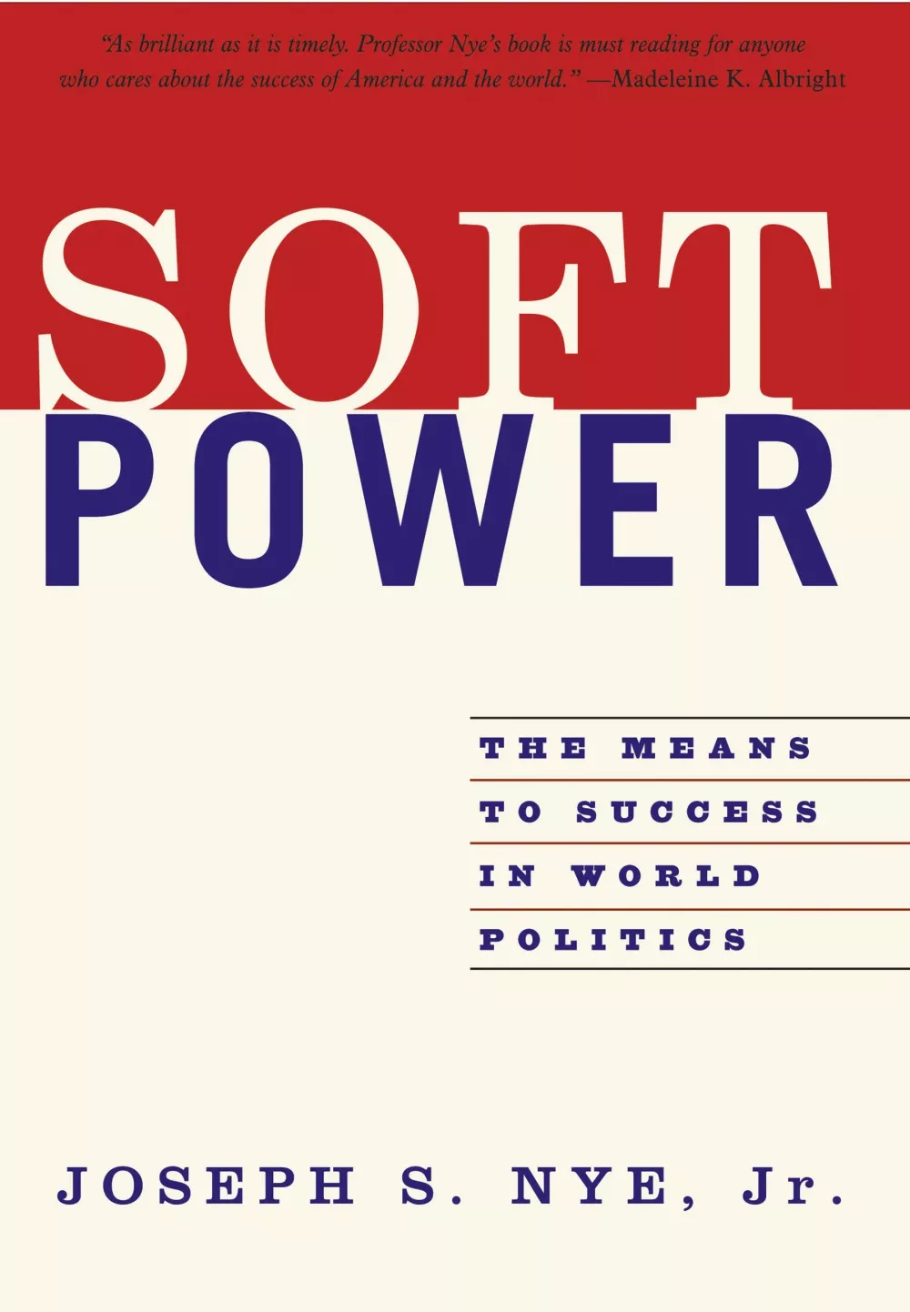 Portada del Libro Soft Power de Joseph S. Nye - 9781586483067