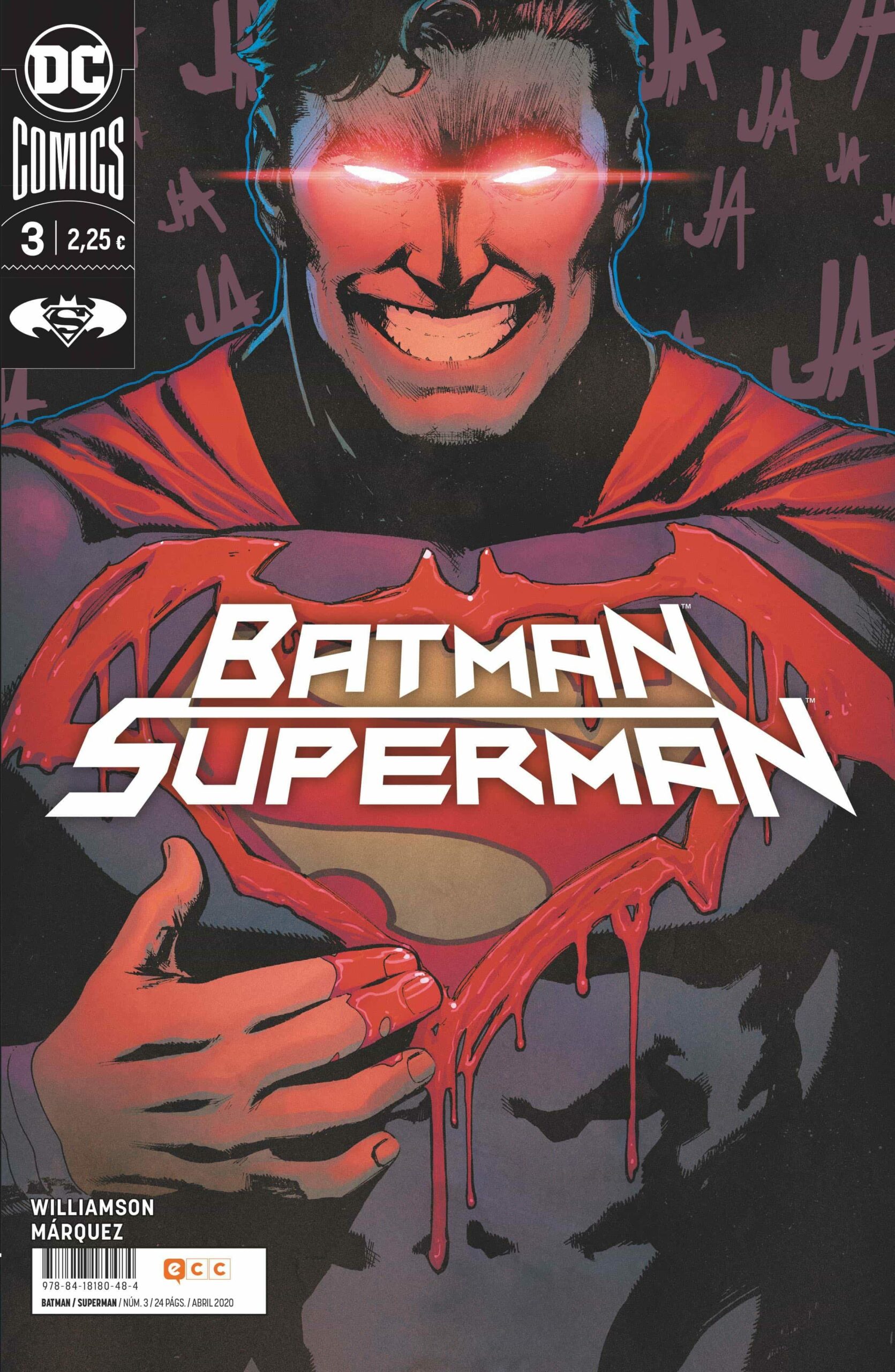 Portada del Libro Batman/Superman Nº 3 de Joshua Williamson - 9788418180484