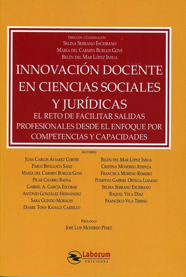 Portada del Libro Innovación Docente En Ciencias Sociales Y Jurídicas de Juan Carlos Alvarez Cortes - 9788417789169