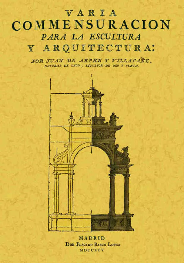 Portada del Libro Varia Conmensuracion Para La Escultura Y Arquitectura (Facsimil) de Juan De Arfe Y Villafañe - 9788497610384