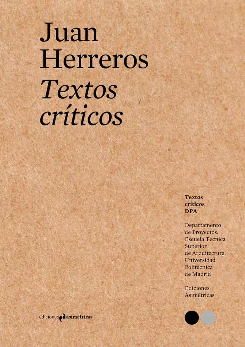 Portada del Libro Textos Criticos #9 de Juan Herreros - 9788417905248